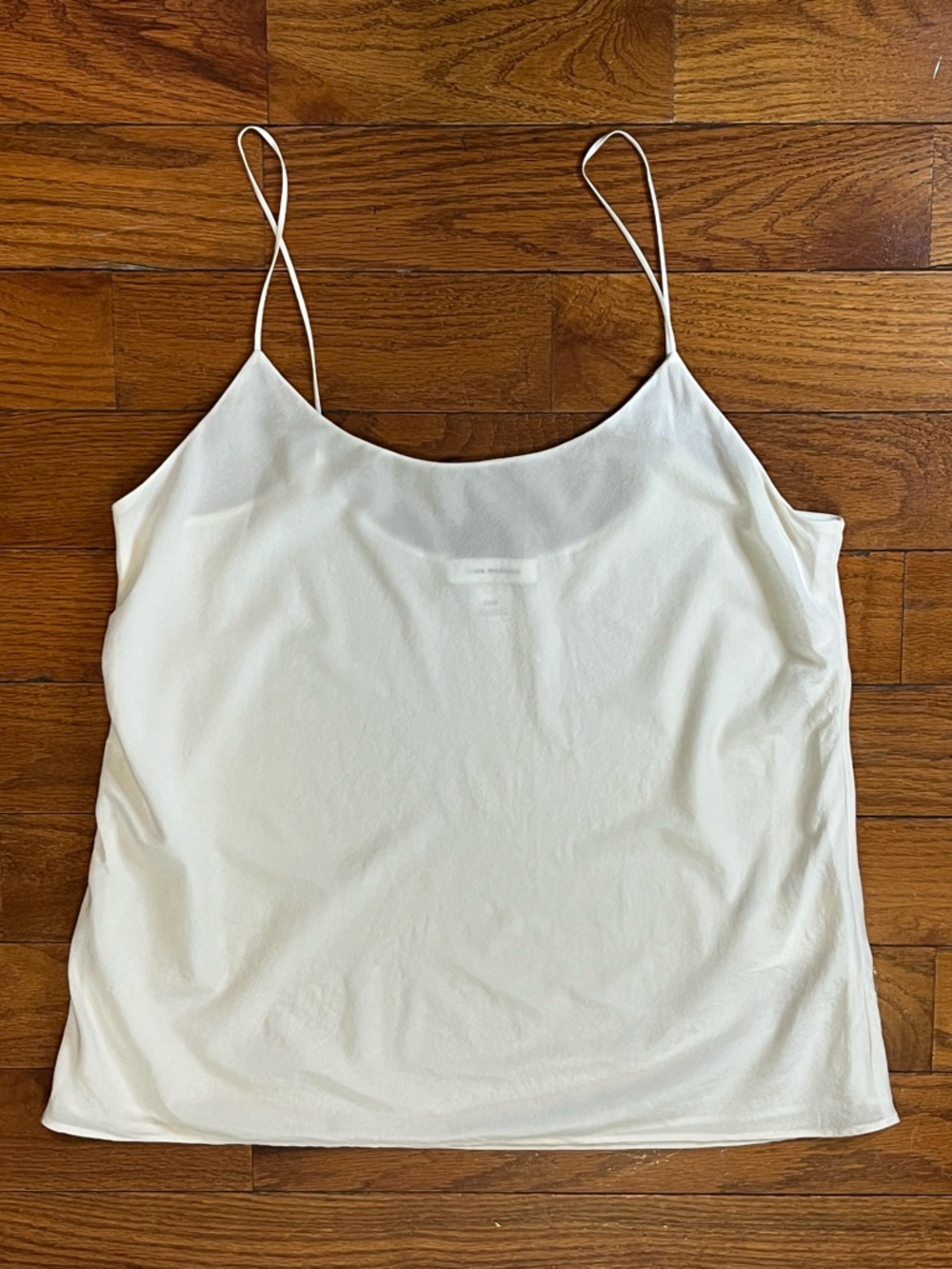 Club Monaco Ivory Silk Camisole Top Women’s M White Strappy Minimalist Layering